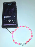 Bright and Colorful Pink Love and Hearts Phone Charm