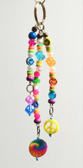 Happy, Lucky, Fun, Colorful Bag Charm